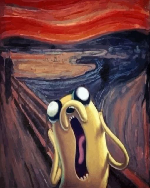 Jake The Dog Screaming Paint By Numbers