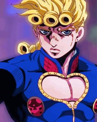 Jojos Bizarre Adventure Giorno Giovanna Paint By Numbers