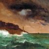 Lighthouse At Dusk By Alfred Stevens Paint By Numbers