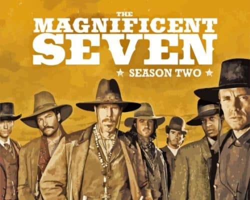 Magnificent Seven Poster Paint By Numbers