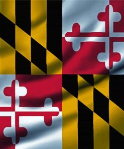 Maryland Flag Paint By Numbers