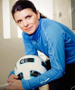 Mia Hamm Football Player Paint By Numbers