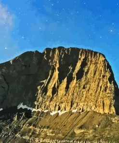 Mount Olympus With Starry Night Paint By Numbers