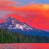 Mt Hood Lost Lake At Sunset Paint By Numbers