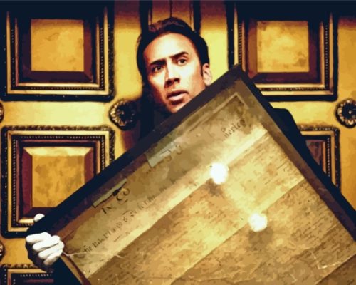 Nicholas Cage National Treasure Paint By Numbers