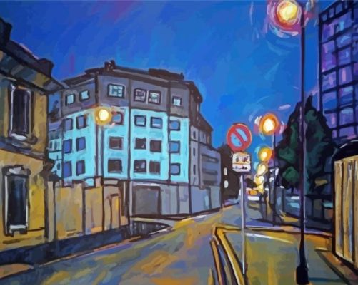 Night Street Paint By Numbers