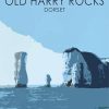 Old Harry Rocks Dorset Poster Paint By Numbers