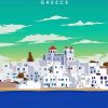 Paros Greece Poster Paint By Numbers