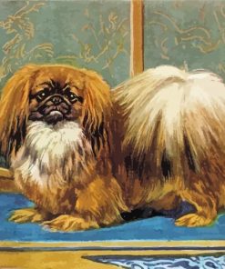 Pekingese Vintage Art Paint By Numbers