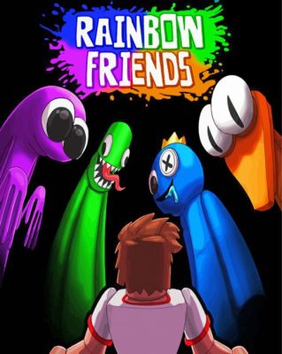 Rainbow Friends Poster Paint By Numbers