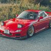 Red Mazda Rx7 Car Paint By Numbers