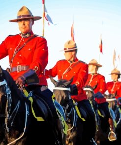Royal Canadian Mounted Police Ride Show Paint By Numbers