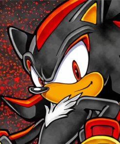 Shadow The Hedgehog Paint By Numbers