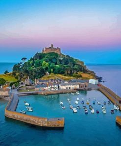 St Michaels Mount Harbour View Paint By Numbers
