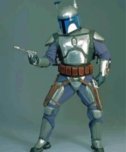 Star Wars Jango Fett Character Paint By Numbers