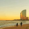 Surfers At Barcelona Beach Paint By Numbers