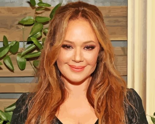 The Beautiful Leah Remini Paint By Numbers