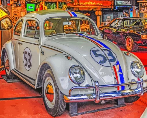 The Herbie Car Paint By Numbers