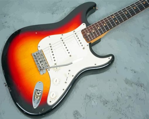 The Strat Guitar Paint By Numbers