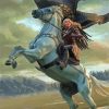 The Warrior Woman On Horse Paint By Numbers