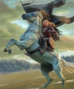 The Warrior Woman On Horse Paint By Numbers