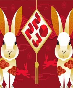 The Year Of The Rabbit Paint By Numbers