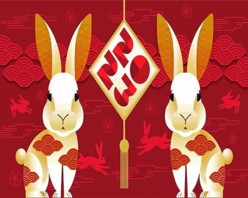 The Year Of The Rabbit Paint By Numbers