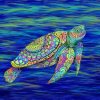 Turtle Mandala Paint By Numbers
