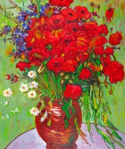 Van Gogh Poppy Vase Paint By Numbers