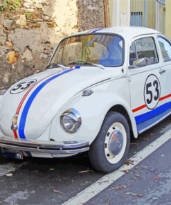 Volkswagen Herbie Car Paint By Numbers