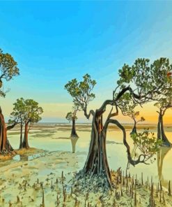 Walakiri Beach Mangrove Trees Paint By Numbers