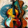 Abstract Double Bass Paint By Numbers