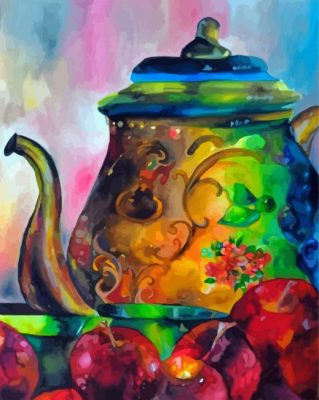 Aesthetic Abstract Teapot Paint By Numbers