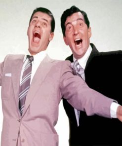 Dean Martin And Jerry Lewis Paint By Numbers