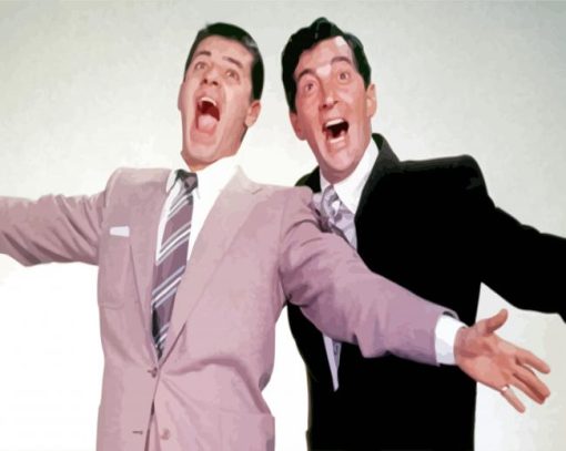 Dean Martin And Jerry Lewis Paint By Numbers