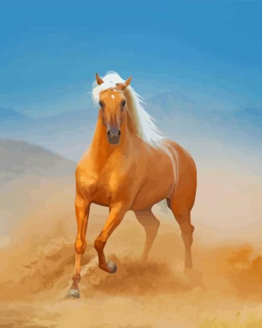 Aesthetic Palomino Horse Paint By Numbers