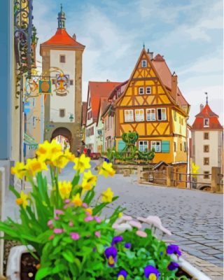 Aesthetic Rothenburg Paint By Numbers