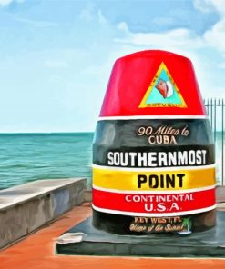 Aesthetic Southernmost Point Paint By Numbers