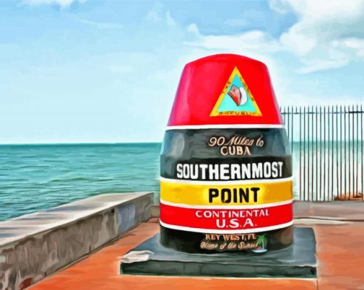 Aesthetic Southernmost Point Paint By Numbers