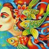 Aesthetic Woman Fish Paint By Numbers
