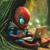 Baby Spiderman Paint By Numbers