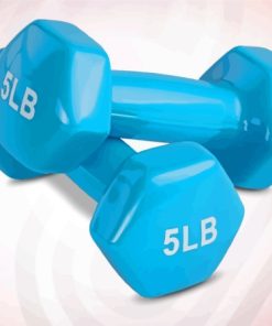 Blue Dumbbell Paint By Numbers