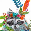Boho Raccoon Animal Paint By Numbers