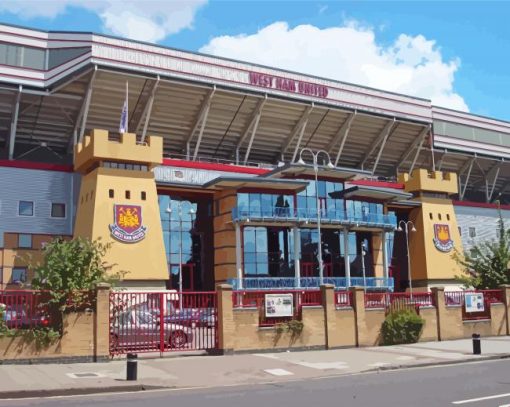 Boleyn Ground West Ham United Stadium Paint By Numbers