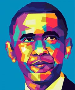 Colorful Pop Art Barack Paint By Numbers
