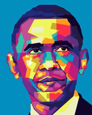 Colorful Pop Art Barack Paint By Numbers