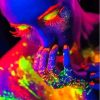 Colorful Neon Lady Paint By Numbers