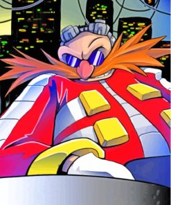 Cool Doctor Eggman Paint By Numbers