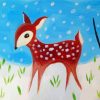 Winter Fawn Paint By Numbers