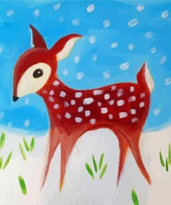 Winter Fawn Paint By Numbers